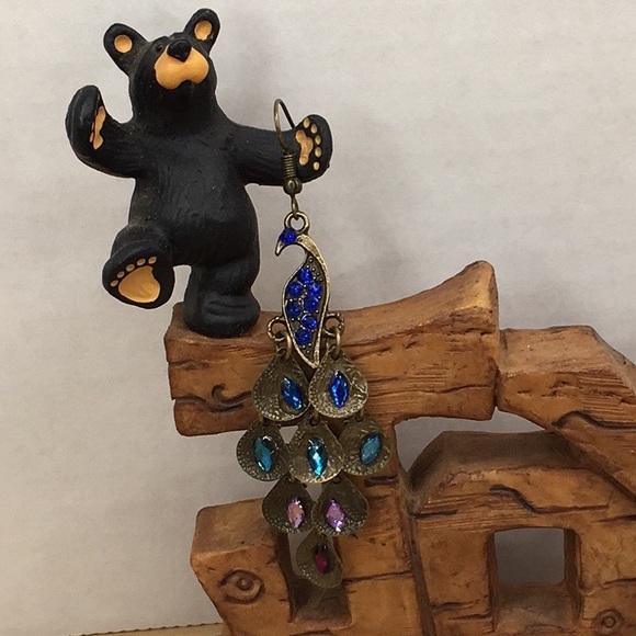 Peacock Earrings ( Lightweight ) - Picture 6 of 11